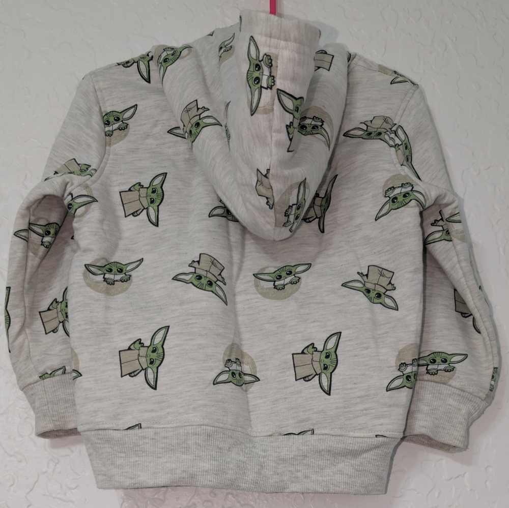 STAR WARS Grogu Baby Yoda Kids 3T Sherpa-Lined Hooded Jacket Unisex